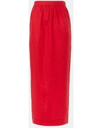 Posse - Bonnie Linen Pencil Skirt - Lyst