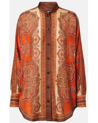 Zimmermann - Mahon Paisley Silk Shirt - Lyst