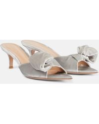 Gianvito Rossi - Mules 55 En Velours A Noud - Lyst