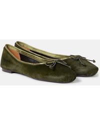 KHAITE - Charlotte Calf Hair Ballet Flats - Lyst