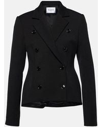Alaïa - Double-Breasted Twill Blazer - Lyst
