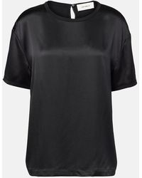 Lisa Yang - T-Shirt Aus Seide - Lyst