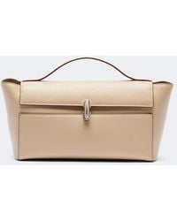 SAVETTE - Symmetry Trapeze Small Leather Top-Handle Bag - Lyst