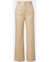 Isabel Marant - Noanda Pinstripe Wool-Blend Straight Pants - Lyst