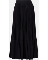 Junya Watanabe - Plisse Wool-Blend Maxi Skirt - Lyst