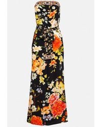CAMILLA - Secret History Floral Silk Jumpsuit - Lyst