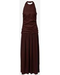 Faithfull the Brand - Tali Halterneck Linen Maxi Dress - Lyst