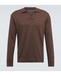 Frescobol Carioca - Aurelio Wool And And Cotton Polo Sweater - Lyst