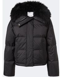 Yves Salomon - Doudoune Shearling-Trimmed Down Jacket - Lyst