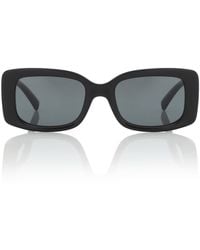 Versace Vintage Logo Rectangular Sunglasses - Black