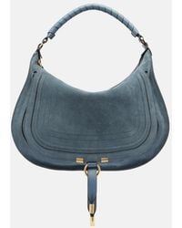 Chloé - Marcie Medium Suede Shoulder Bag - Lyst