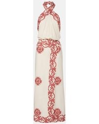 Johanna Ortiz - Printed Cotton Midi Dress - Lyst