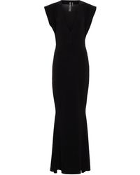 Norma Kamali V Neck Rectangle Gown in Purple - Lyst