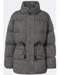 Moncler - Wool-Blend Tweed Down Jacket - Lyst