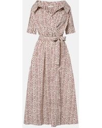 Altuzarra - Wickelkleid Lydia Aus Einem Baumwollgemisch - Lyst