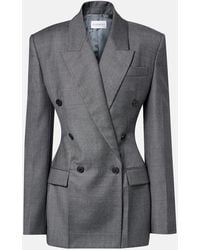 Givenchy - Double-Breasted Wool Blazer - Lyst