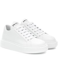 womens white prada trainers