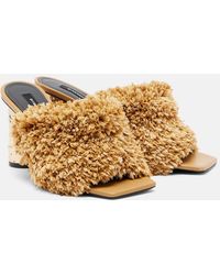 Givenchy - Tape Raffia-Effect Mules - Lyst