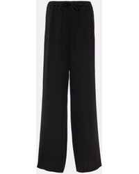 Valentino - Cady Couture High-Rise Wide-Leg Pants - Lyst