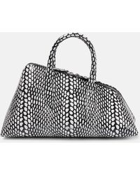 The Attico - 24h Medium Snake-effect Leather Tote Bag - Lyst