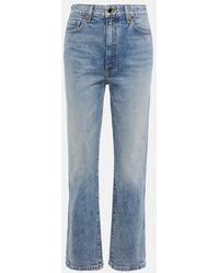 KHAITE - Jeans Rectos Abigail De Tiro Alto - Lyst