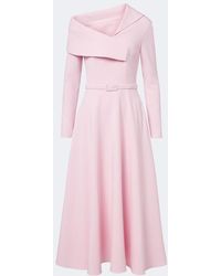 Safiyaa - Robe Midi Odelle Asymetrique En Crepe - Lyst