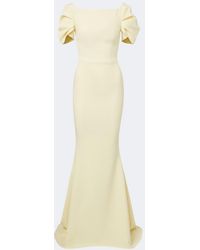 Safiyaa - Ivon Draped Crepe Gown - Lyst