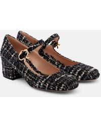 Gianvito Rossi - Mary Ribbon 45 Boucle Mary Jane Pumps - Lyst