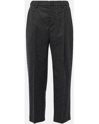 Brunello Cucinelli - Gerade Hose Aus Wolle Und Kaschmir - Lyst