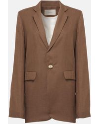 Asceno - Azores Linen Blazer - Lyst