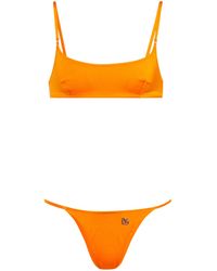 Dolce & Gabbana Bikini con logo - Naranja