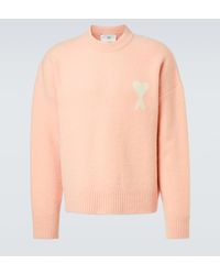 Ami Paris - Ami De Cour Alpaca And Wool-Blend Sweater - Lyst