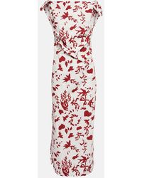 Emilia Wickstead - Wallis Printed Cotton Midi Dress - Lyst