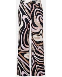 PUCCI - Marmo Cotton-Blend Straight Pants - Lyst