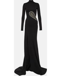 David Koma - Paneled Embellished Jersey Gown - Lyst