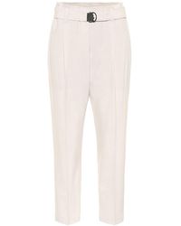 Brunello Cucinelli Pantaloni in misto lana - Neutro