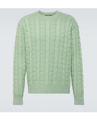 Acne Studios - Cable-knit Wool-blend Sweater - Lyst