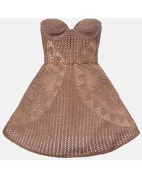 Magda Butrym - Crochet Cotton Corset Dress - Lyst