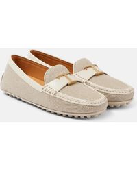 Tod's - City Gommino Canvas Driving Shoes - Lyst