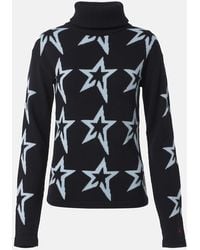 Perfect Moment - Star Dust Intarsia Wool Turtleneck Sweater - Lyst