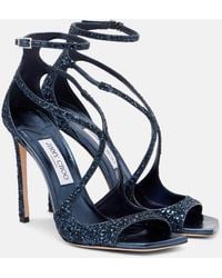 Jimmy Choo - Sandalias Azia 110 Con Glitter - Lyst