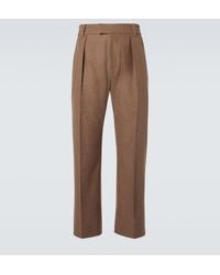 Loro Piana - Reinga Wool And Cashmere Straight Pants - Lyst