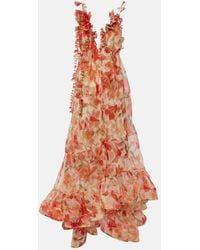 Zimmermann - Tranquillity Floral Silk Organza Gown - Lyst