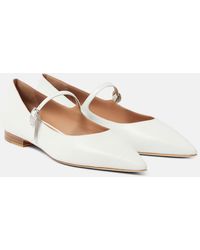 Malone Souliers - X Tabitha Simmons Kate Leather Ballet Flats - Lyst