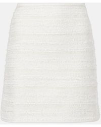 Nina Ricci - Mini-Jupe En Jean Et Tweed - Lyst