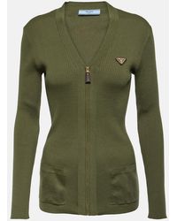 Prada - Cardigan Aus Baumwolle - Lyst
