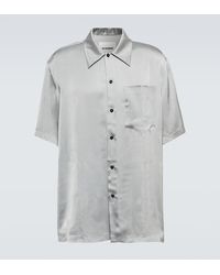 Jil Sander - Shirt 36 Satin Bowling Shirt - Lyst