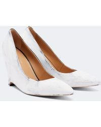 Maison Margiela - Heel-Less Leather Wedge Pumps - Lyst