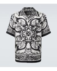 Dolce & Gabbana - Silk Short-Sleeve Shirt - Lyst