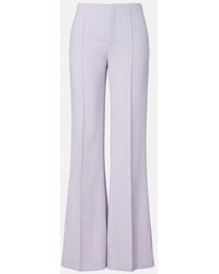 Chloé - High-Rise Virgin Wool Wide-Leg Pants - Lyst